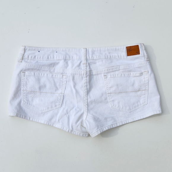 American Eagle Outfitters Women's Shorts in White - Stretch Material - Size 12 - Picture 6 of 10